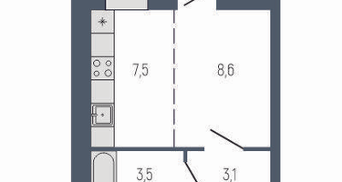 Студия, 25 м²