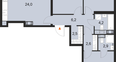 3-к. квартира, 85&nbsp;м²