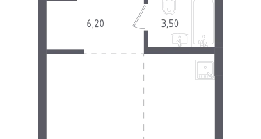 Студия, 27&nbsp;м²