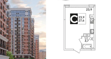 Студия, 27 м²