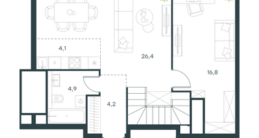 5-к. квартира, 109 м²