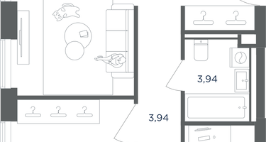 2-к. квартира, 51 м²