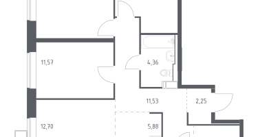 Студия, 85&nbsp;м²