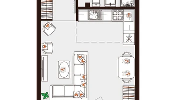 1-к. квартира, 31&nbsp;м²