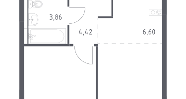 Студия, 34&nbsp;м²