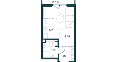 Студия, 24 м²