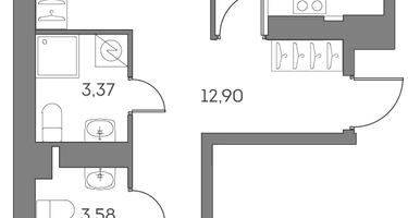 Студия, 68&nbsp;м²