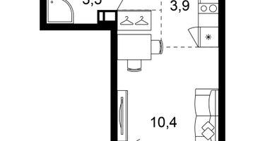 1-к. квартира, 20&nbsp;м²