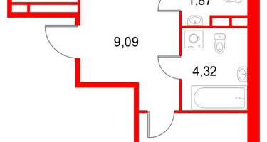 2-к. квартира, 65&nbsp;м²