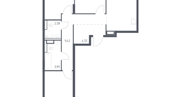 3-к. квартира, 77&nbsp;м²