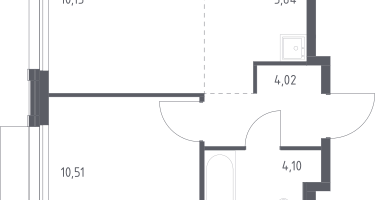 Студия, 34&nbsp;м²