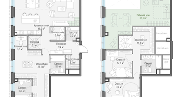 2-к. квартира, 171 м²