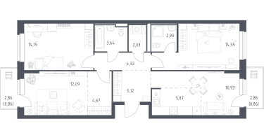 Студия, 82&nbsp;м²