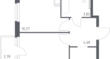 1-к. квартира, 33&nbsp;м²