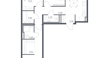 Студия, 73&nbsp;м²