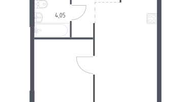 1-к. квартира, 39&nbsp;м²