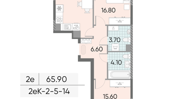 Студия, 65&nbsp;м²