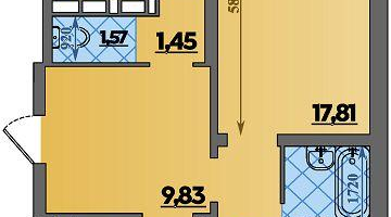 3-к. квартира, 82 м²
