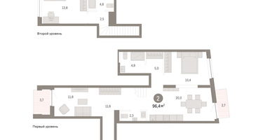 3-к. квартира, 96&nbsp;м²
