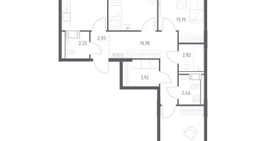 3-к. квартира, 78&nbsp;м²