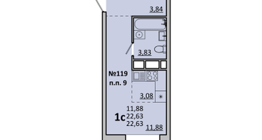 Студия, 22&nbsp;м²