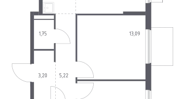 Студия, 54&nbsp;м²