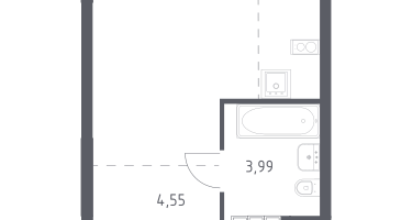 Студия, 25&nbsp;м²