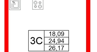Студия, 24&nbsp;м²