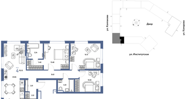 Студия, 93&nbsp;м²