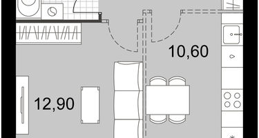 1-к. квартира, 33&nbsp;м²