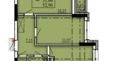 2-к. квартира, 51&nbsp;м²