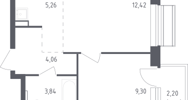 Студия, 35&nbsp;м²
