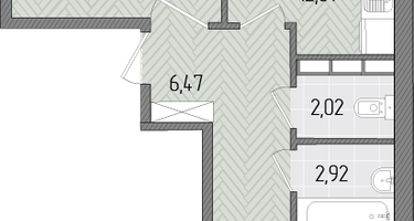 2-к. квартира, 62&nbsp;м²