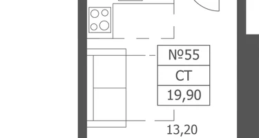 Студия, 19 м²