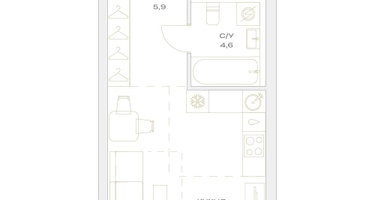 Студия, 27 м²