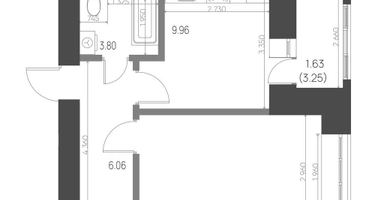 1-к. квартира, 35&nbsp;м²