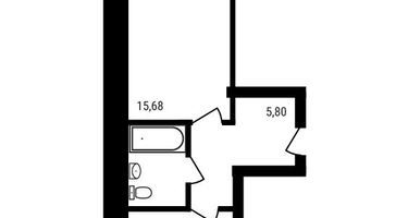 1-к. квартира, 37&nbsp;м²