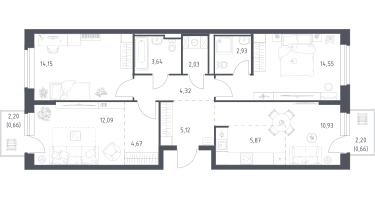 Студия, 81&nbsp;м²