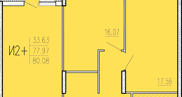 2-к. квартира, 80&nbsp;м²