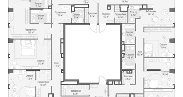 3-к. квартира, 480&nbsp;м²