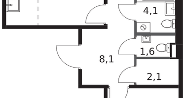 3-к. квартира, 65 м²
