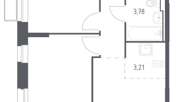 Студия, 48&nbsp;м²