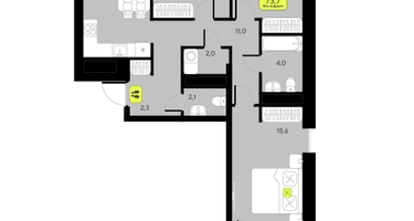 3-к. квартира, 79&nbsp;м²