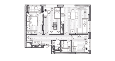 3-к. квартира, 72&nbsp;м²