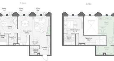 1-к. квартира, 123 м²