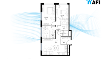 3-к. квартира, 72&nbsp;м²