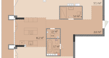 3-к. квартира, 153 м²