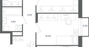 4-к. квартира, 68 м²