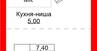 Студия, 21&nbsp;м²