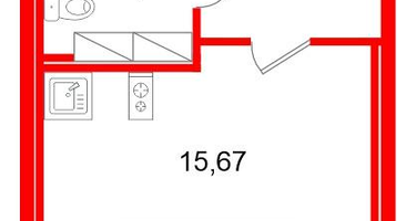Студия, 22&nbsp;м²
